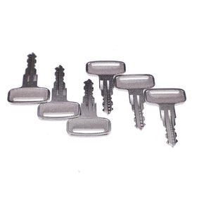 IEQFUE heavy equipment ignition keys six-piece pack with durable metal construction.