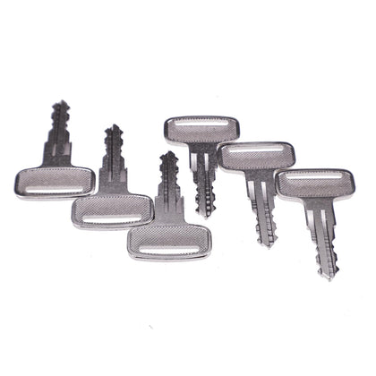 IEQFUE heavy equipment ignition keys six-piece pack with durable metal construction.