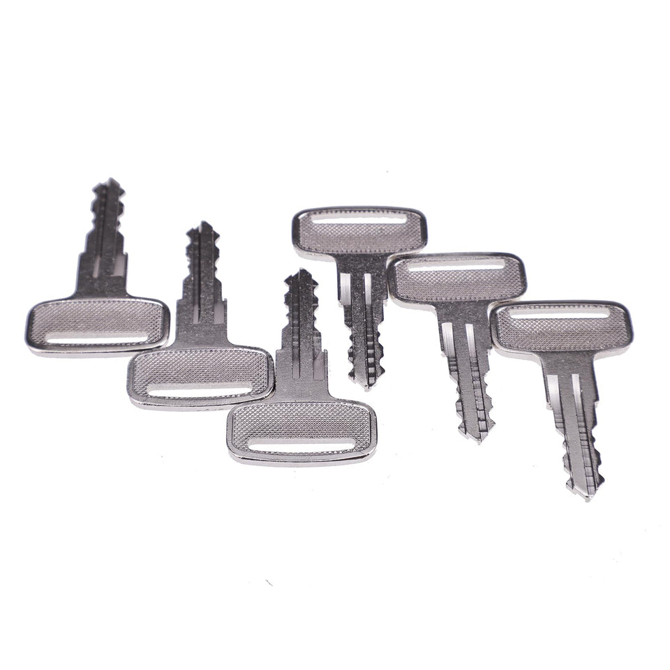 IEQFUE heavy equipment ignition keys six-piece pack with durable metal construction.