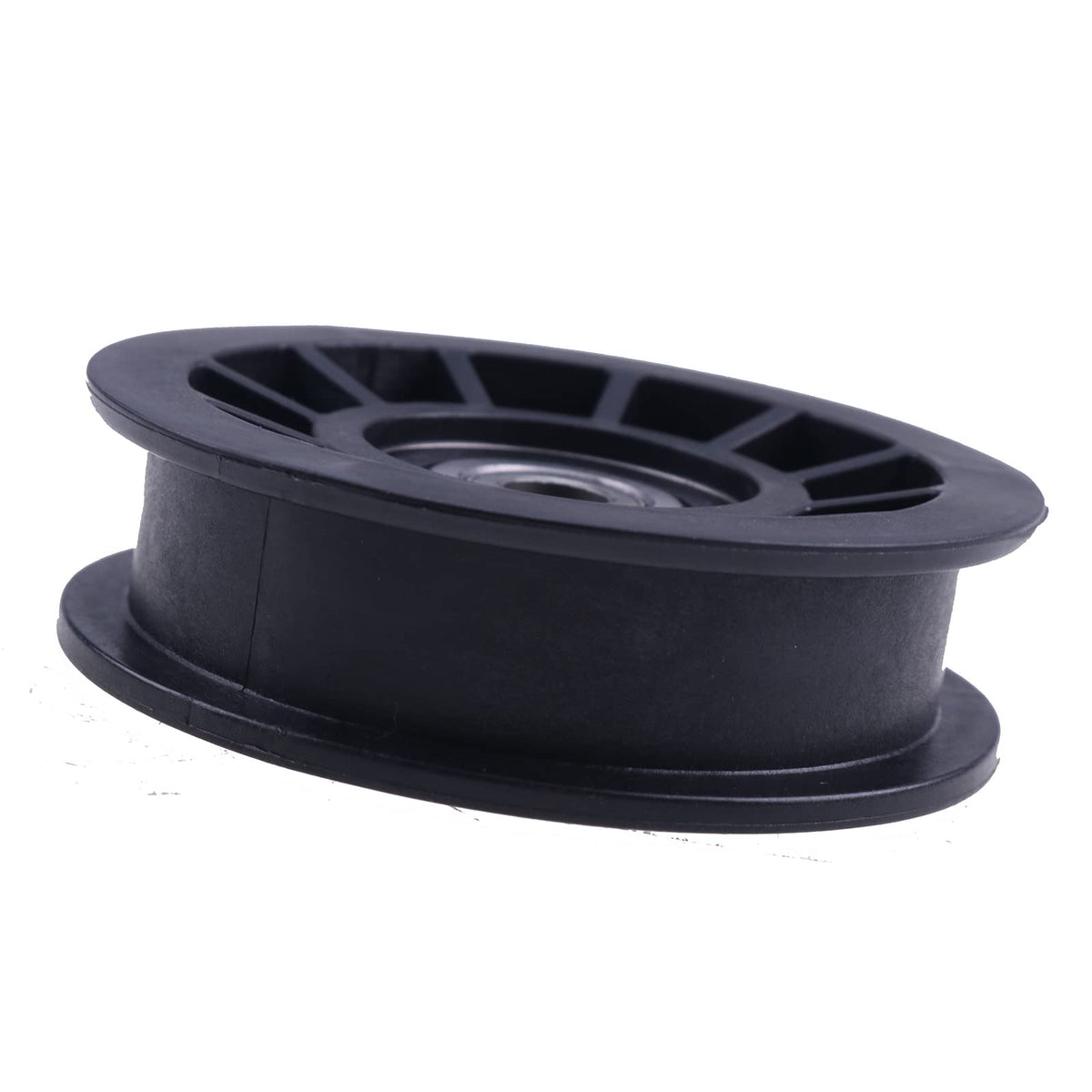 IEQFUE idler pulley 539110311 side angle shows precise alignment