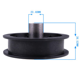 IEQFUE V-Idler Pulley demonstrated with OE-like fit on Deere