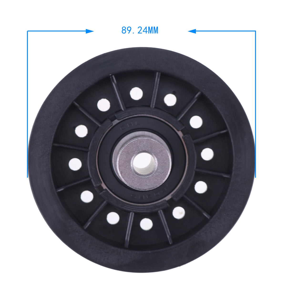 Packaging image showing IEQFUE V-Idler Pulley components