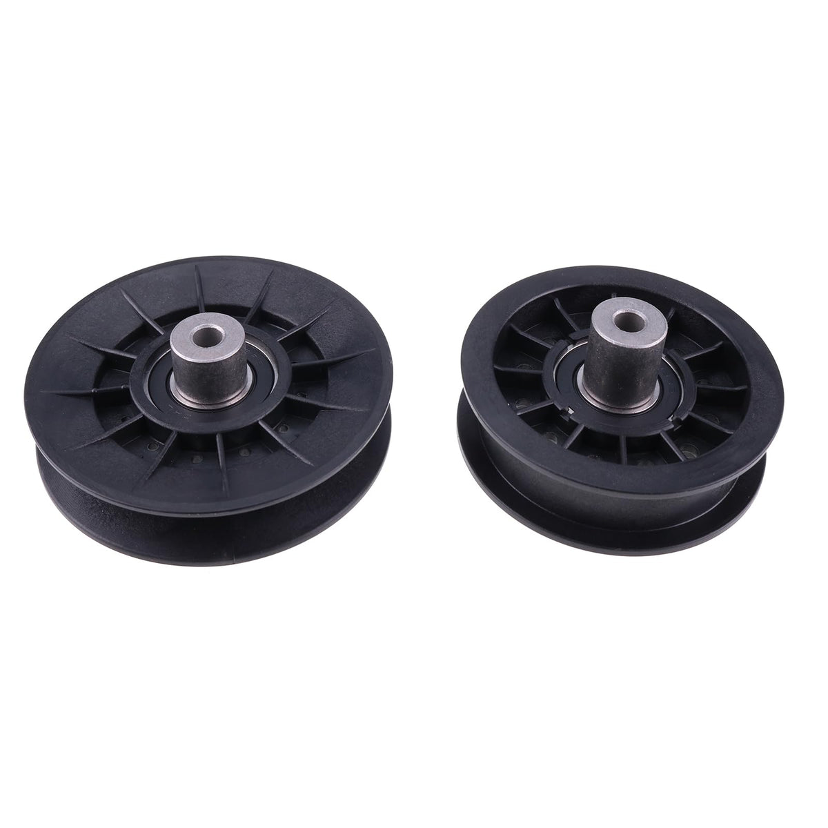 IEQFUE V-Idler Pulley AM134502 close-up showing sturdy construction