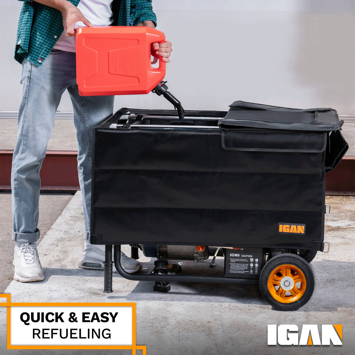 IGAN fits 3500W-12000W generators with tubular or square frames