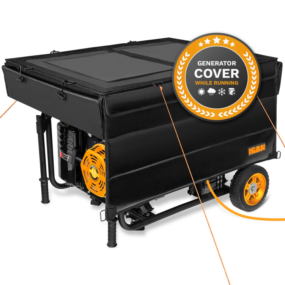 IGAN outdoor-pro-max cover fits 3500-12000W generators and shields from rain
