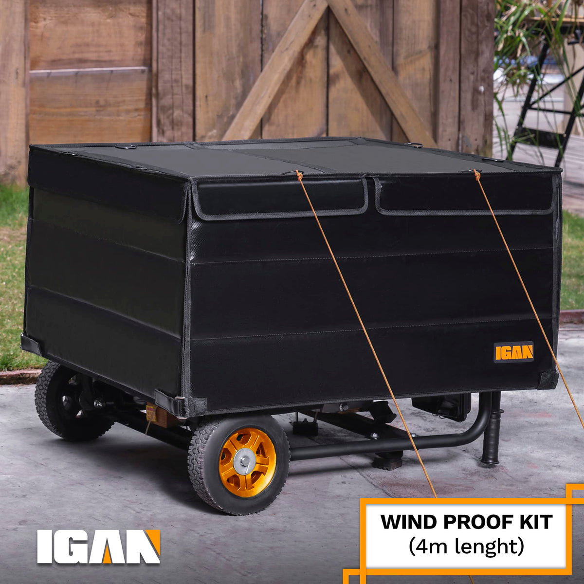 IGAN reinforced joints and straps support long-lasting outdoor protection