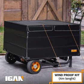 IGAN reinforced joints and straps support long-lasting outdoor protection