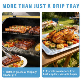 Igaper Traeger compatibility two sizes shown on a grill surface