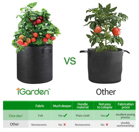 iGarden 5gal bag ideal for vegetables and compact harvest setups