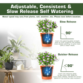 Heavy-duty borosilicate glass globe withstands daily setup and transport