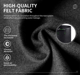 igarden breathable grow bag promotes air-pruned roots and healthier uptake