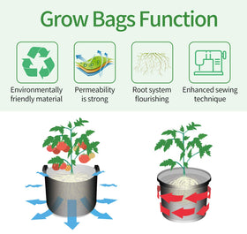 iGarden grow bags suitable for outdoor and indoor use