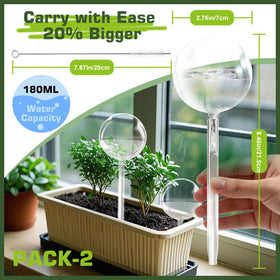 Self-watering planter insert spikes provide hands-off water for busy days