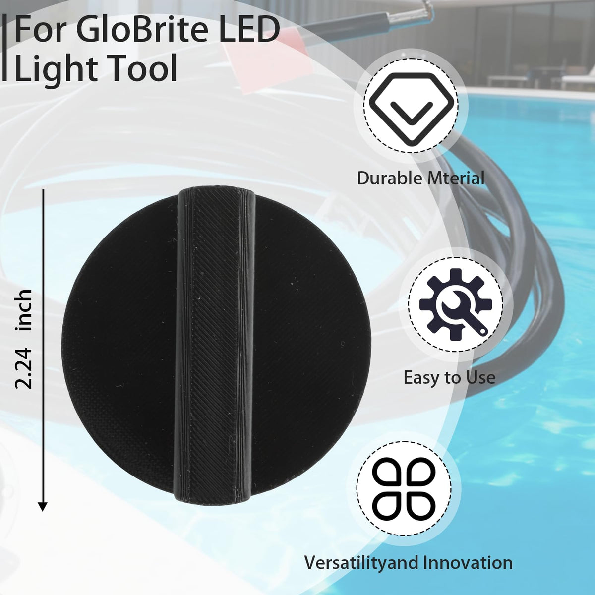 Ignalu Pentair Globrite lens cleaning access aids safe maintenance without wall damage.