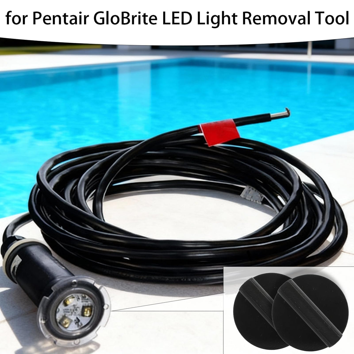 Ignalu Pentair Globrite light housing grip enables precise removal with minimal fixture stress.