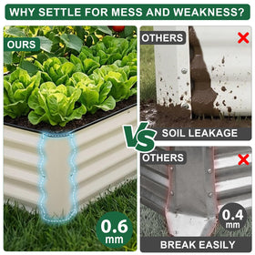 IGOHEALS galvanized raised garden bed assembly image demonstrating quick setup.
