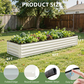 IGOHEALS bed right side highlights rust-resistant coating for year-round use.