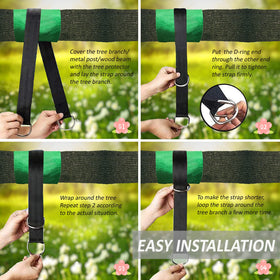 IGOLFLUCK all in one kit includes straps protectors carabiners and pouch.