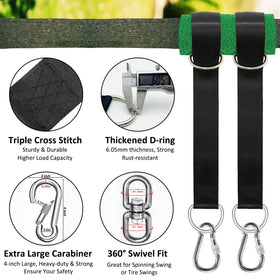 IGOLFLUCK D ring loops provide secure high load connections.