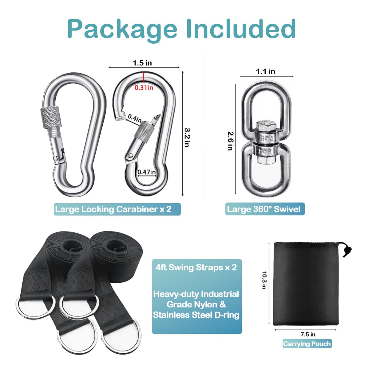 Igolfluck easy no-tools installation lets you hang in minutes.