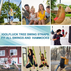 Igolfluck compatibility with swings and hammocks across 4-25 ft lengths.