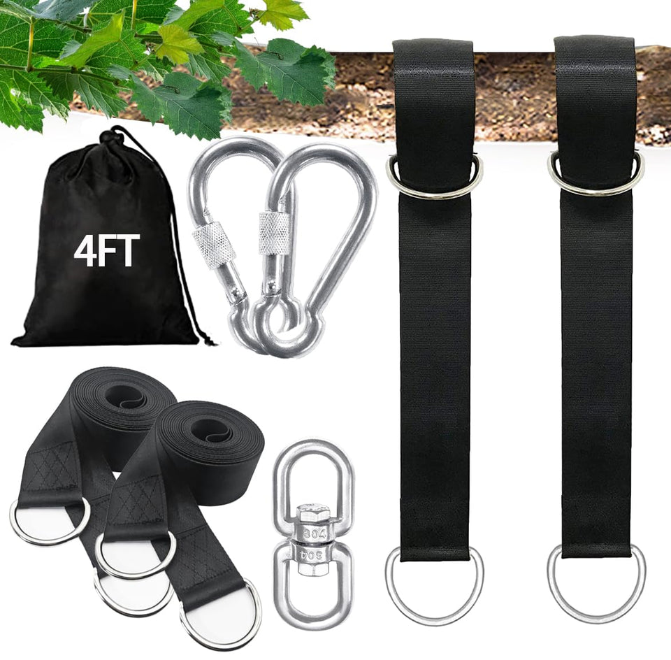 Igolfluck tree swing straps package with all components for easy setup.