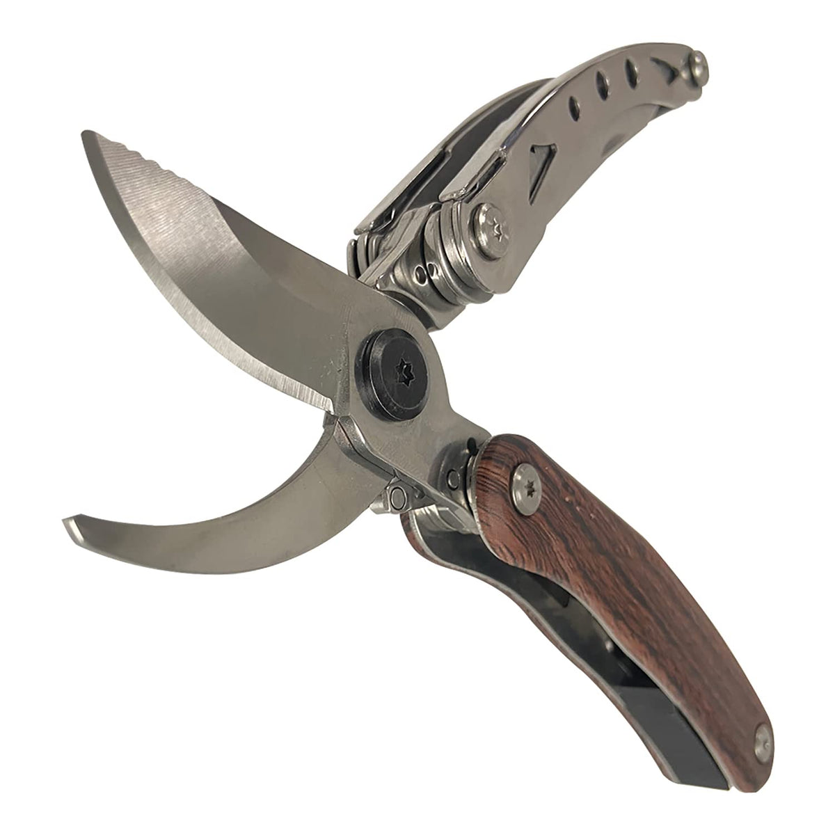 IGRARK pruning shears with 7-in-1 folding design for versatile garden tasks