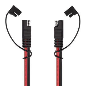 iGreely 10AWG SAE extension cable close-up showing rugged copper wire for solar use.