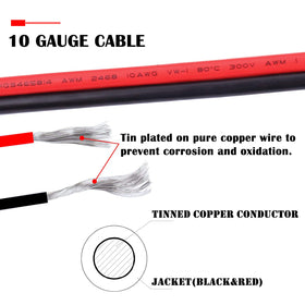 iGreely SAE extension cable 10AWG 3ft for outdoor vehicle charging setups