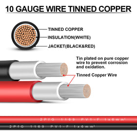 iGreely IP67 weatherproof solar extension cable withstands outdoor elements.