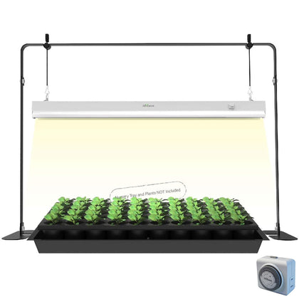 iGrowtek 2ft grow light with adjustable stand supports seed starting