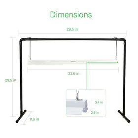 iGrowtek iron pipe frame provides sturdy support for seedling sessions
