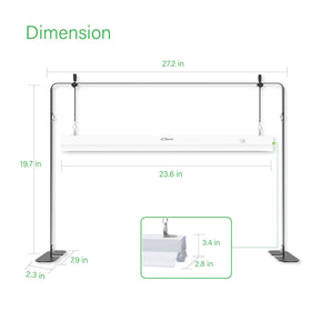 iGrowtek LED grow lamp for indoor plants delivers full-spectrum light