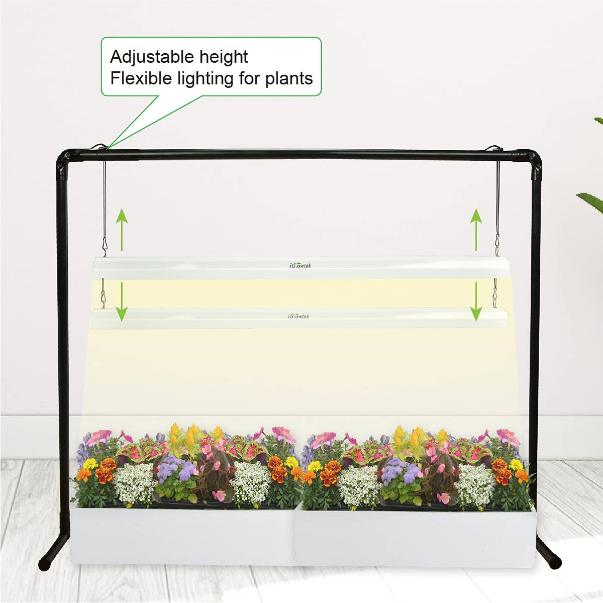 iGrowtek wide reflector optimizes coverage in compact indoor gardens
