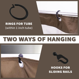 Iheqard included hooks rings and instruction for hassle-free setup.