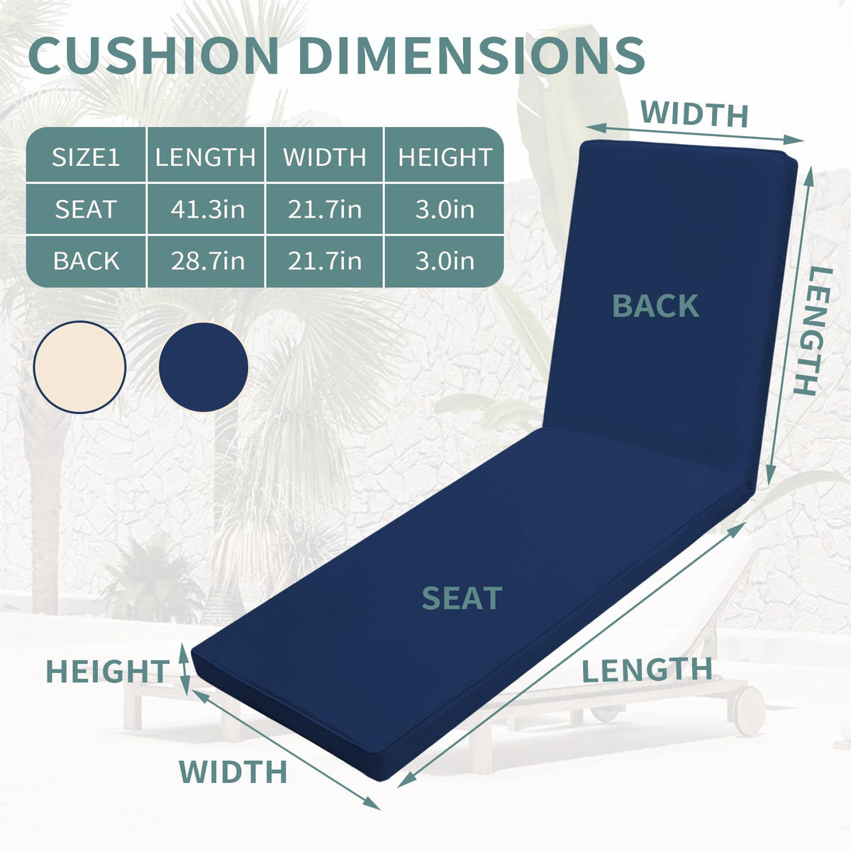 Iheqard cushion with adjustable strap and tether keeps cushions securely in place.