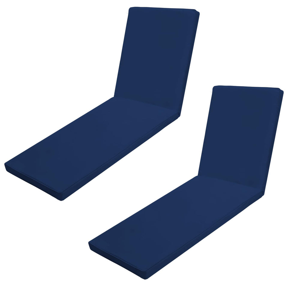 Iheqard outdoor chaise cushion seat area shows generous 41.3 x 21.7 inches for comfortable seating.