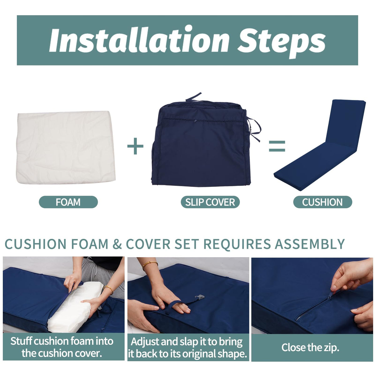 Iheqard cushion features thick high-rebound sponge for plush comfort and quick recovery.