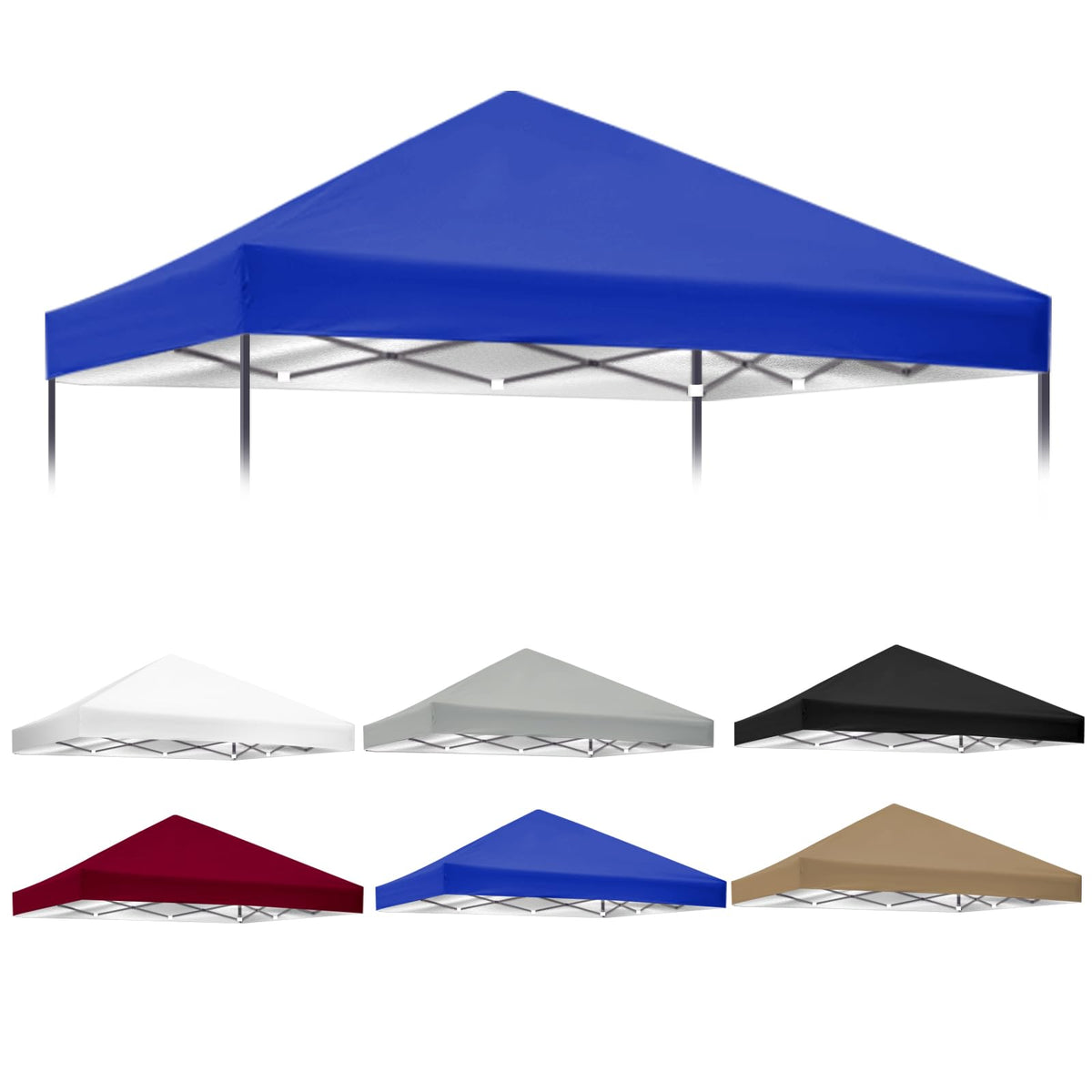 Iheqard replacement canopy top blue fits Ozark Trail FGA64S1 for rain and sun protection