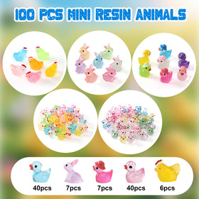 IHFAIO mini resin lizards in assorted hues for crafts and garden displays