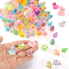 IHFAIO mini resin turtles in vibrant colors for desk decor and dollhouses