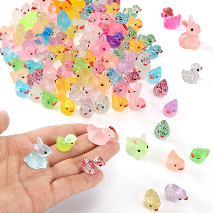 IHFAIO mini resin turtles in vibrant colors for desk decor and dollhouses