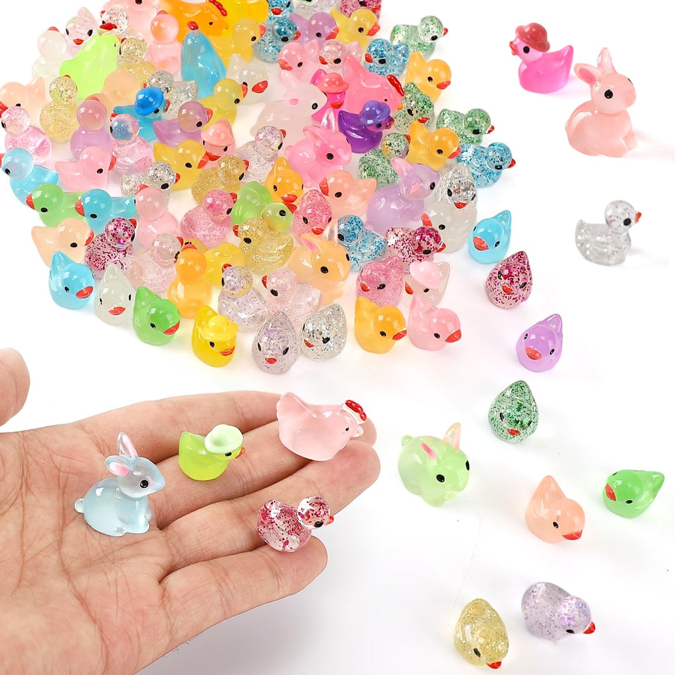 IHFAIO mini resin turtles in vibrant colors for desk decor and dollhouses