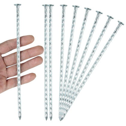 IHOSHENG 8-inch spiral spike top view shows grip for edging applications