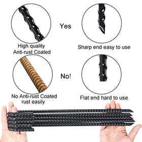 IHOSHENG beveled-edge ground anchor with thread design for deep, stable installation.