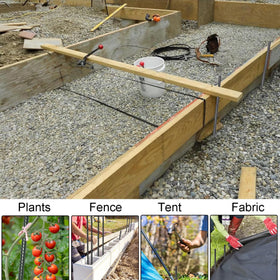 IHOSHENG garden stakes securing trees and landscape timbers for outdoor projects