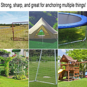 IHOSHENG multipurpose landscape stake pack ideal for tents, fences, and garden supports.