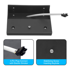 Includes installation screws for quick, secure mounting on your smoker.