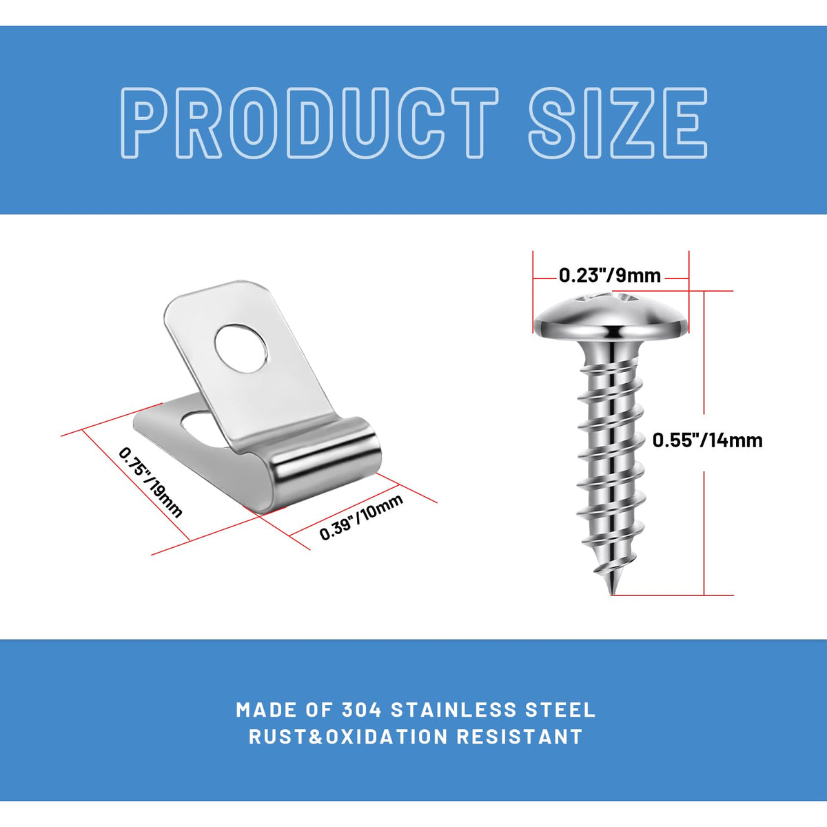iHYTOON two-hole mounting clips enable sturdy post attachment