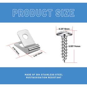 iHYTOON two-hole mounting clips enable sturdy post attachment